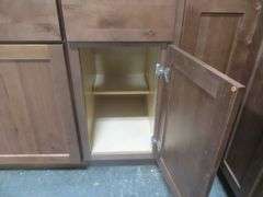 Rustic Walnut Shaker Kitchen Cabinet Set 10'x15'