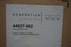 Nickel Three Light Wall Mount Bathroom Light