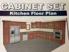 Arcadia White Kitchen Cabinet Set 12'x15'