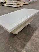 Neptune Munich White Drop-In Bathtub 59"x32"x23"