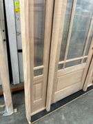 Exterior 9-Lite Marginal Craftsman Style Mahogany Door 1-3-1 LH