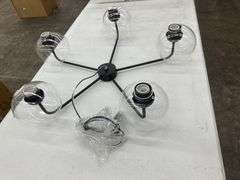 AR 28" Wide 5-Light Chandelier Bronze