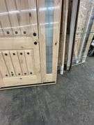 Exterior Castle Knotty Alder With Speakeasy Door 1-3-1 RH