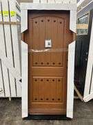 Medium Walnut, Ext Fiberglass, 200PP Plank Panel W/Clavos, 36"x80" LH