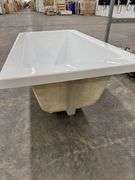 Neptune Munich White Drop-In Bathtub 59"x32"x23"