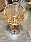 Round Design Wicker Outdoor Lounge Chair