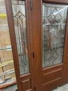 Exterior Fiberglass Deco Door With 2 Side Lites 63 1/2"x81 1/2" RH
