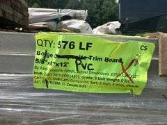 Beige PVC Trim Board, 5/8"x8"x12'