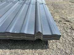 Dark Gray Corrugated Metal Panel 18"x12'