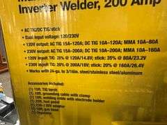 Klutch Dual-Voltage Multi-Process 4-in-1 Welder 200 Amp