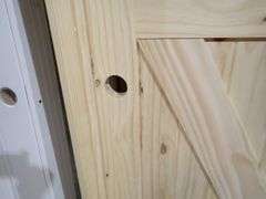 Unassembled Knotty Pine Door 30"x80" RH
