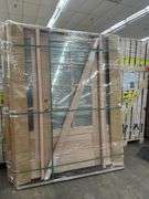 Exterior 8-Lite Mahogany Door 1-3-1 RH