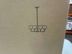 AR 28" Wide 5-Light Chandelier Bronze