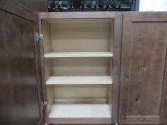 Rustic Walnut Shaker Kitchen Cabinet Set 10'x15'
