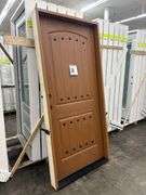 Medium Walnut, Ext Fiberglass, 200PP Plank Panel W/Clavos, 36"x80" RH