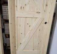 Unassembled Interior Knotty Pine Door 30"x80" LH