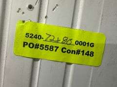 White Exterior 15 Lite Double Patio Door 72"x80"