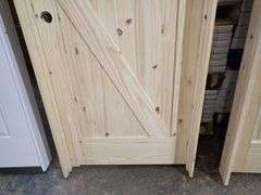 Unassembled Knotty Pine Door 30"x80" RH