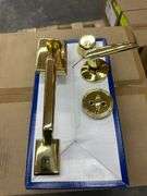 Polished Brass Capri Entrance Handleset