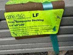 Gray Composite Decking 5/4"x6"x20'