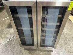 Velivi 24 in.Dual Zone French Door Beverage Cooler