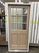 Doug Fir Exterior 9 Lite Door 36"x80" LH
