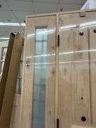 Exterior Castle Knotty Alder With Speakeasy Door 1-3-1 RH