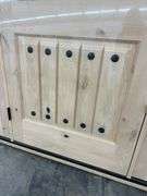 Exterior Castle Knotty Alder With Speakeasy Door 1-3-1 RH