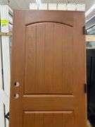 Medium Walnut, Ext Fiberglass, 200PP Plank Panel W/Clavos, 36"x80" LH