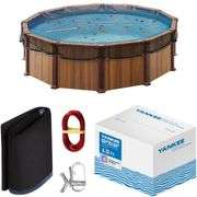 Yankee Pool Leaf Net Cover for 12 Ft. Above-Ground Round Pool - Heavy-Duty 0.15â€, Net to Protect f