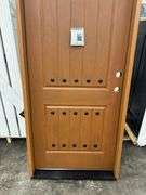 Medium Walnut, Ext Fiberglass, 200PP Plank Panel W/Clavos, 36"x80" LH