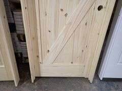 Unassembled Interior Knotty Pine Door 30"x80" LH