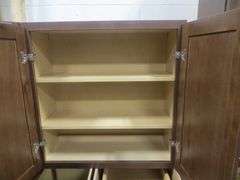 Rustic Walnut Shaker Kitchen Cabinet Set 10'x15'
