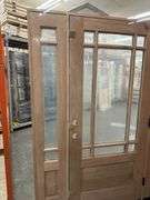 Exterior 9-Lite Marginal Craftsman Style Mahogany Door 1-3-1 LH