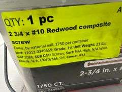 2 3/4x #10 Redwood Composite Screw