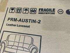Abbyson Austin Leather Loveseat