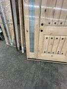 Exterior Castle Knotty Alder With Speakeasy Door 1-3-1 LH