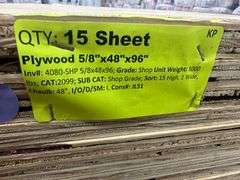 Plywood 5/8"x48"x96"