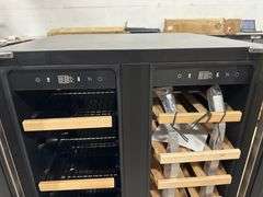Velivi 24 in.Dual Zone French Door Beverage Cooler