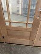 Exterior 9-Lite Marginal Craftsman Style Mahogany Door 1-3-1 RH