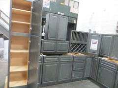 Newcastle Gray Kitchen Cabinet Set 12'x15'