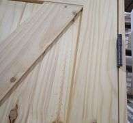 Unassembled Interior Knotty Pine Door 30"x80" LH