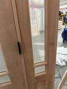 Exterior 9-Lite Marginal Craftsman Style Mahogany Door 1-3-1 LH