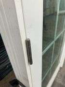 White Exterior 15 Lite Double Patio Door 72"x80"