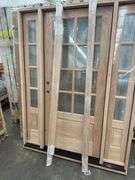 Exterior 8-Lite Mahogany Door 1-3-1 RH