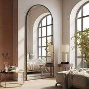 NeuType Arched Full Length Mirror, 71â€x27â€, Large Full Body Mirror with Aluminium Metal Frame, S