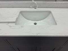 Miranda Dark Gray 84" Double Vanity
