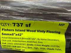 Fishers Island Wood Vinyl Flooring 5mmx6"x42"