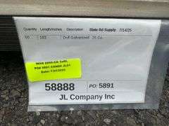 Dull Galvanized Metal Panel 3'x16'