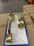 Polished Brass Capri Entrance Handleset